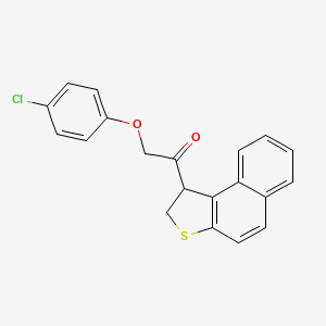 2-(4-Chlorophenoxy)-1-(1,2-dihydrobenzo[e][1]benzothiol-1-yl)ethanone