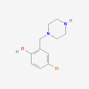 4-Bromo-2-(piperazin-1-ylmethyl)phenol
