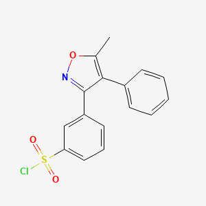 3-(5-Methyl-4-phenylisoxazol-3-yl)benzene-1-sulfonyl chloride