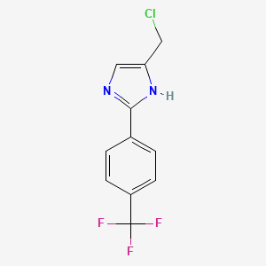 5-Chloromethyl-2-(4-(trifluoromethyl)phenyl)-1H-imidazole