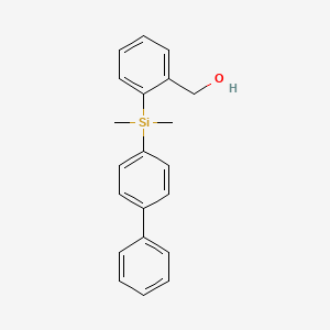 {2-[Dimethyl(4-phenylphenyl)silyl]phenyl}methanol