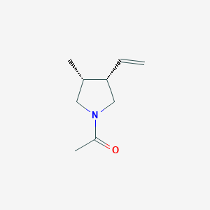 1-[(3S,4R)-3-Ethenyl-4-methylpyrrolidin-1-yl]ethan-1-one