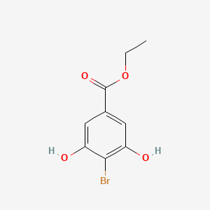 molecular formula C9H9BrO4 B1465989 Ethyl 4-bromo-3,5-dihydroxybenzoate CAS No. 350035-53-9