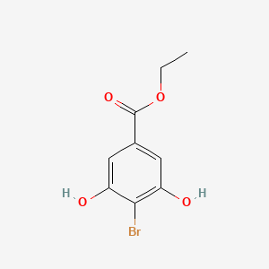 molecular formula C9H9BrO4 B1465989 4-ブロモ-3,5-ジヒドロキシ安息香酸エチル CAS No. 350035-53-9