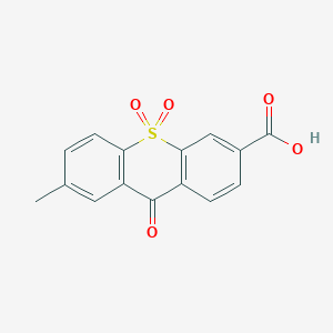 7-Methyl-9,10,10-trioxo-9,10-dihydro-10lambda~6~-thioxanthene-3-carboxylic acid