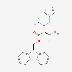 (2R)-3-Amino-2-(9H-fluoren-9-ylmethoxycarbonyl)-4-thiophen-3-ylbutanoic acid