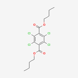 molecular formula C16H18Cl4O4 B14659916 Dibutyl 2,3,5,6-tetrachlorobenzene-1,4-dicarboxylate CAS No. 38233-11-3