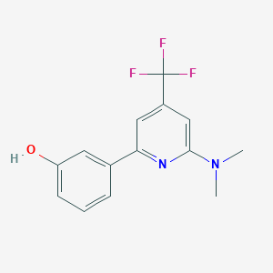 3-(6-Dimethylamino-4-trifluoromethyl-pyridin-2-yl)-phenol