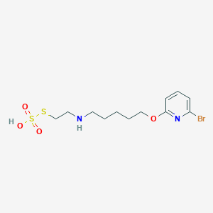 S-2-((5-(6-Bromo-2-pyridyloxy)pentyl)amino)ethyl hydrogen thiosulfate