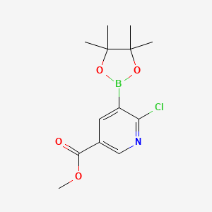 Methyl 6-chloro-5-(4,4,5,5-tetramethyl-1,3,2-dioxaborolan-2-YL)nicotinate