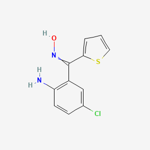 N-[(2-amino-5-chlorophenyl)-thiophen-2-ylmethylidene]hydroxylamine