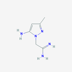 2-(5-amino-3-methyl-1H-pyrazol-1-yl)acetimidamide