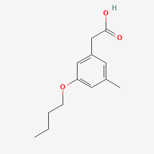 molecular formula C13H18O3 B14660012 2-(3-butoxy-5-methylphenyl)acetic acid CAS No. 51028-85-4