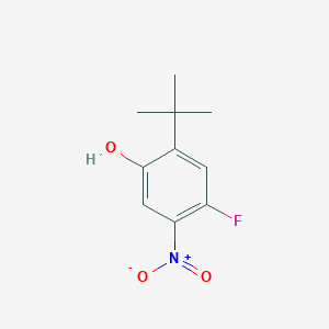 molecular formula C10H12FNO3 B1466012 2-Tert-butyl-4-fluoro-5-nitrophenol CAS No. 873055-44-8