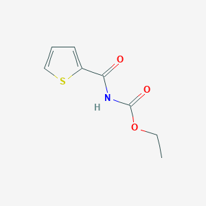 molecular formula C8H9NO3S B14660239 ethyl N-(thiophene-2-carbonyl)carbamate CAS No. 51774-58-4