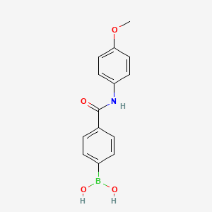 (4-((4-Methoxyphenyl)carbamoyl)phenyl)boronic acid