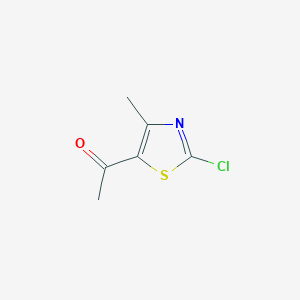 molecular formula C6H6ClNOS B1466027 1-(2-Chloro-4-methylthiazol-5-yl)ethanone CAS No. 222169-16-6