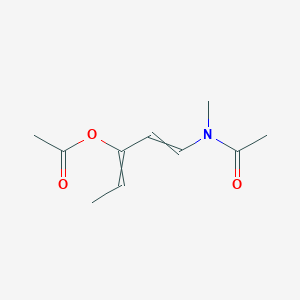 1-[Acetyl(methyl)amino]penta-1,3-dien-3-yl acetate