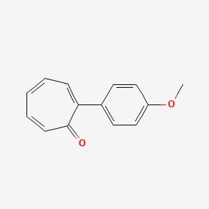 2-(4-Methoxyphenyl)cyclohepta-2,4,6-trien-1-one