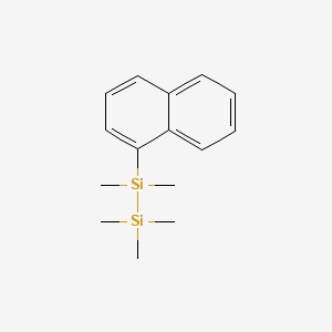 Disilane, pentamethyl-1-naphthalenyl-