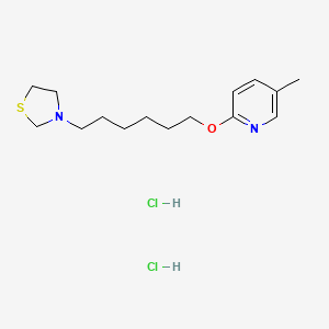 Thiazolidine, 3-(6-(5-methyl-2-pyridyloxy)hexyl)-, dihydrochloride