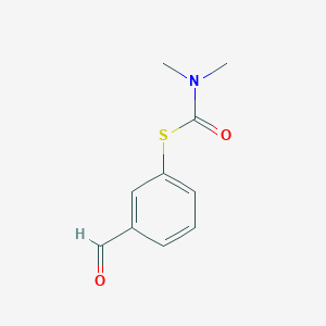 molecular formula C10H11NO2S B1466032 1-[(3-甲酰苯基)硫烷基]-N,N-二甲基甲酰胺 CAS No. 153561-35-4