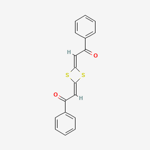 (2Z,2'Z)-2,2'-(1,3-dithietane-2,4-diylidene)bis(1-phenylethanone)