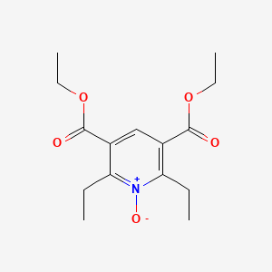 molecular formula C15H21NO5 B1466034 2,6-Diethyl-1-oxy-pyridine-3,5-dicarboxylic acid diethyl ester CAS No. 1374457-01-8