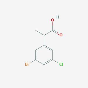 molecular formula C9H8BrClO2 B1466037 2-(3-溴-5-氯苯基)丙酸 CAS No. 1161361-93-8