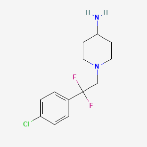 1-(2-(4-Chlorophenyl)-2,2-difluoroethyl)piperidin-4-amine