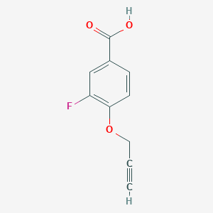 molecular formula C10H7FO3 B1466048 4-(2-Propynyloxy)-3-fluorobenzoic acid CAS No. 935527-21-2