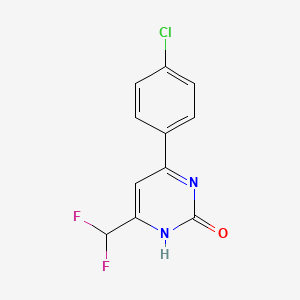 6-(4-chlorophenyl)-4-(difluoromethyl)pyrimidin-2(1H)-one