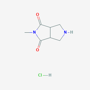 2-Methyltetrahydropyrrolo[3,4-c]pyrrole-1,3(2h,3ah)-dione hydrochloride