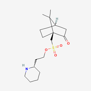 molecular formula C17H29NO4S B1466054 (S)-2-(Piperidin-2-yl)ethanol ((1S,4R)-7,7-dimethyl-2-oxobicyclo[2.2.1]heptan-1-yl)methanesulfonate CAS No. 652144-68-8