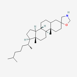 (8R,9S,10S,13R,14S,17R)-10,13-Dimethyl-17-(6-methylheptan-2-yl)hexadecahydrospiro[cyclopenta[a]phenanthrene-3,5'-[1,3]oxazolidine]