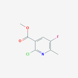molecular formula C8H7ClFNO2 B1466058 2-氯-5-氟-6-甲基烟酸甲酯 CAS No. 1253383-90-2