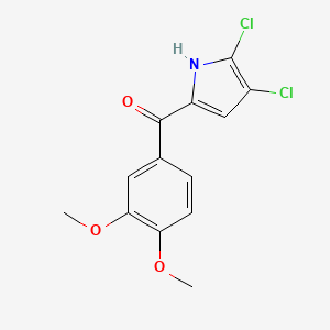 (4,5-Dichloro-1H-pyrrol-2-yl)(3,4-dimethoxyphenyl)methanone