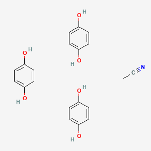 Acetonitrile;benzene-1,4-diol