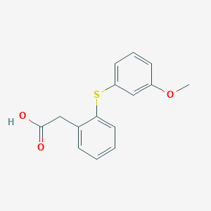 {2-[(3-Methoxyphenyl)sulfanyl]phenyl}acetic acid