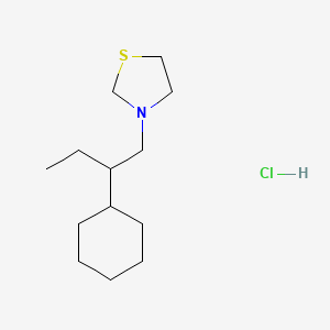 3-(2-Cyclohexylbutyl)thiazolidine hydrochloride