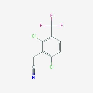 molecular formula C9H4Cl2F3N B1466062 2,6-Dichloro-3-(trifluoromethyl)phenylacetonitrile CAS No. 1092461-09-0