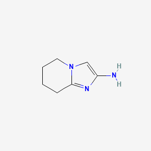 molecular formula C7H11N3 B1466065 5H,6H,7H,8H-imidazo[1,2-a]pyridin-2-amine CAS No. 1368127-83-6