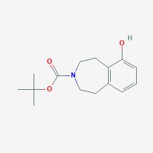 molecular formula C15H21NO3 B1466067 tert-butyl 6-hydroxy-1,2,4,5-tetrahydro-3H-benzo[d]azepine-3-carboxylate CAS No. 873446-59-4