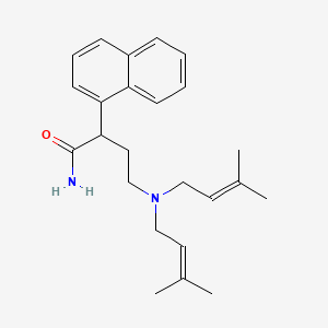 4-[Bis(3-methylbut-2-en-1-yl)amino]-2-(naphthalen-1-yl)butanamide