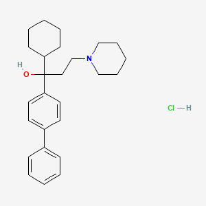 alpha-(4-Biphenyl)-alpha-cyclohexyl-1-piperidinepropanol hydrochloride