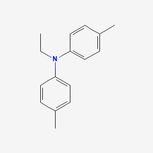 molecular formula C16H19N B14660758 N-ethyl-4-methyl-N-(4-methylphenyl)aniline CAS No. 50668-24-1