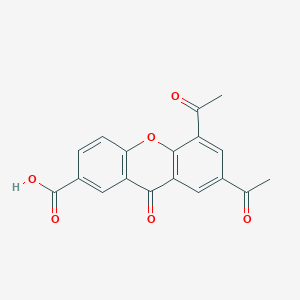 5,7-Diacetyl-9-oxo-9H-xanthene-2-carboxylic acid