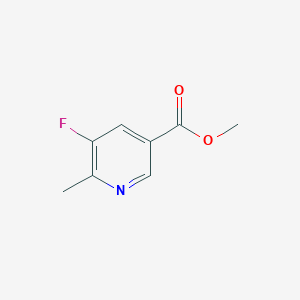 molecular formula C8H8FNO2 B1466077 5-氟-6-甲基烟酸甲酯 CAS No. 1253383-91-3