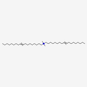 molecular formula C38H76N+ B14660787 9-Octadecen-1-aminium, N,N-dimethyl-N-(9Z)-9-octadecenyl-, (9Z)- CAS No. 45315-43-3