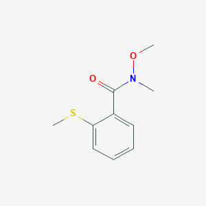 molecular formula C10H13NO2S B1466089 n-Methoxy-n-methyl-2-(methylthio)benzamide CAS No. 349105-76-6